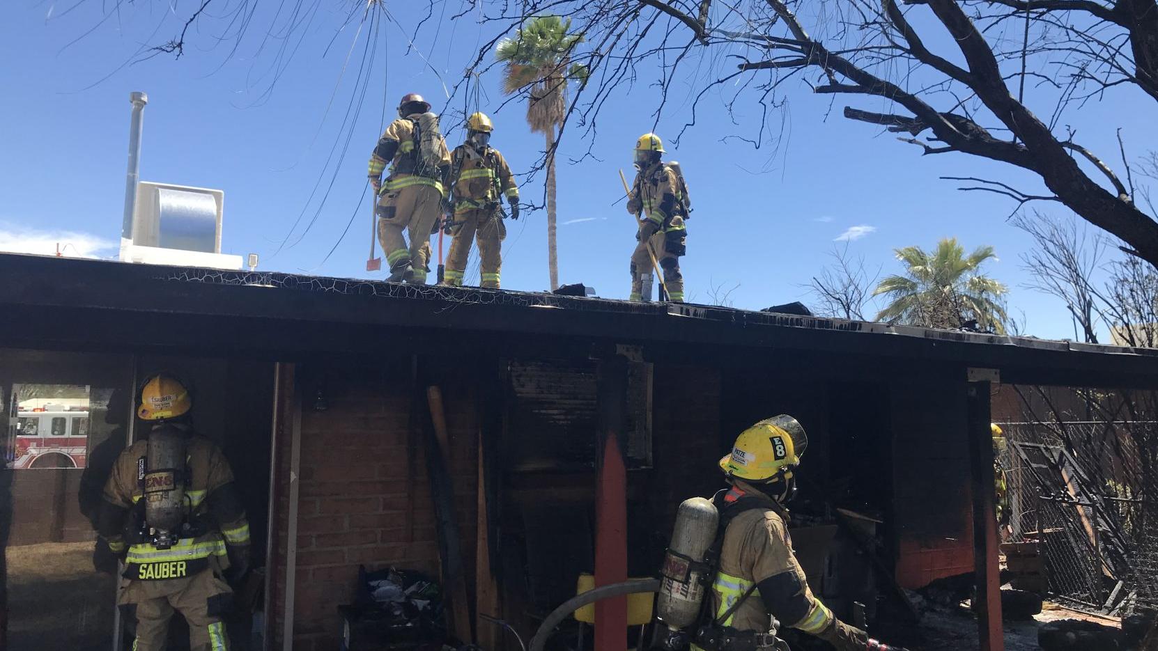 Tucson Fire: Porch fire displaces 3 on north side